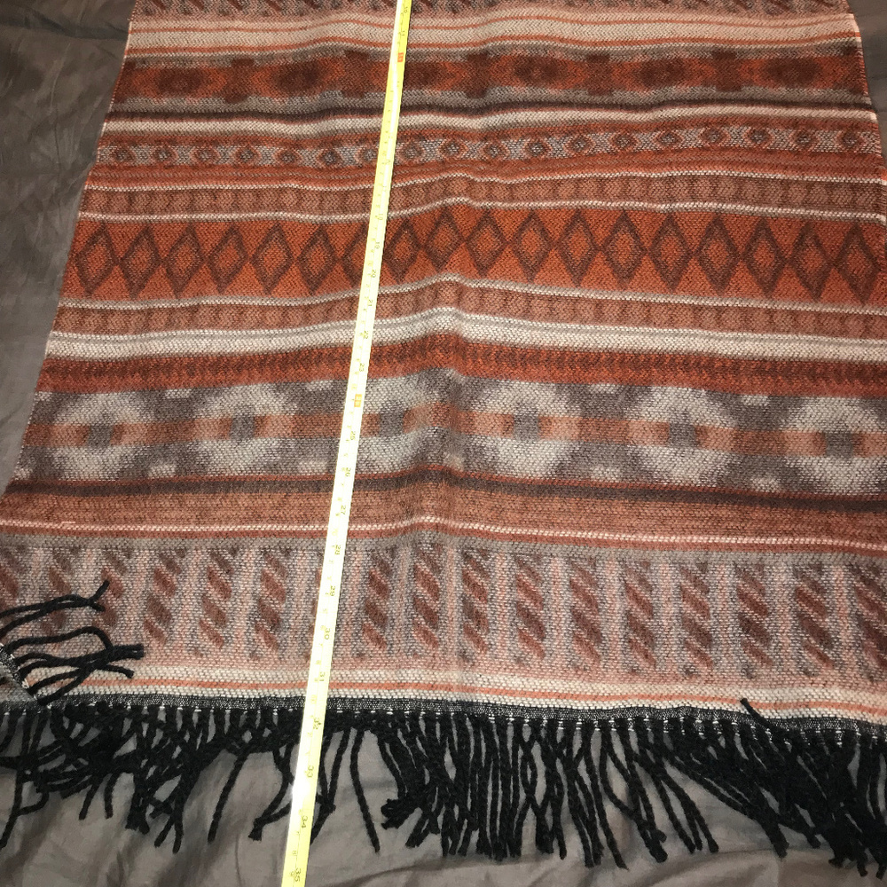 David Young softer than cashmere tribal print wrap